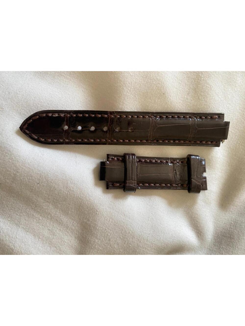 Harry Winston Brown Alligator Strap 17mm Short Size For Premier Series OEM New